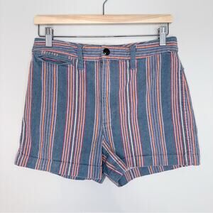 Madewell Emmett Shorts in Rainbow Stripe